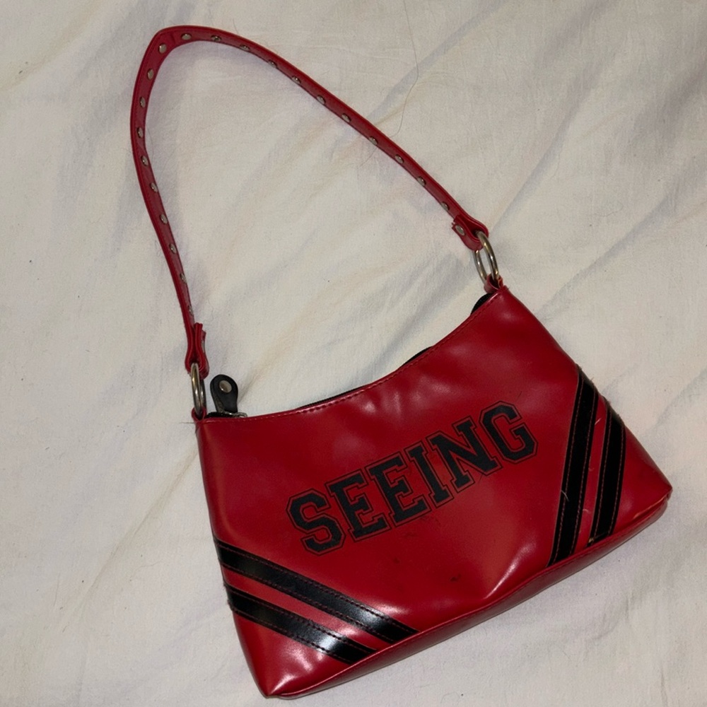 Y2K red motorcycle mini/shoulder bag